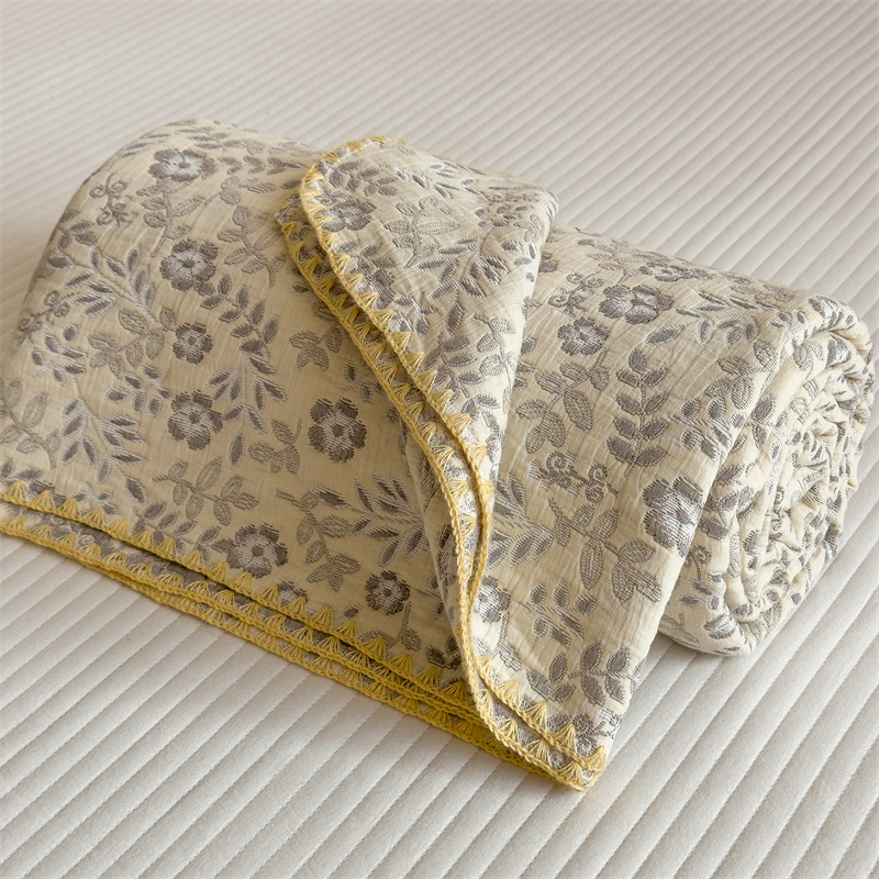 Ownkoti Refresh Floral Three Layers Cotton Gauze Quilt - image 12