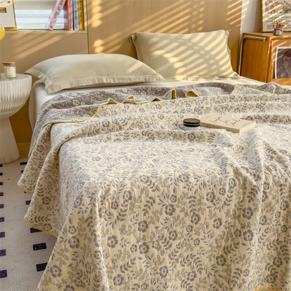 Ownkoti Refresh Floral Three Layers Cotton Gauze Quilt - image 9