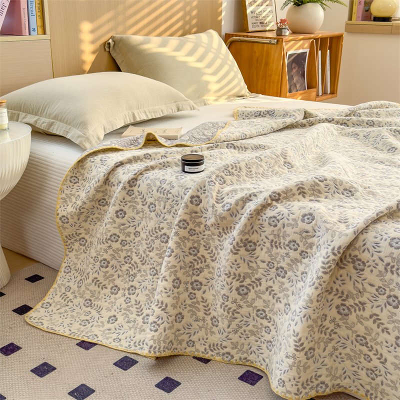 Ownkoti Refresh Floral Three Layers Cotton Gauze Quilt - image 6