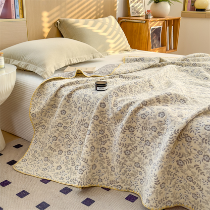 Ownkoti Refresh Floral Three Layers Cotton Gauze Quilt - image 6