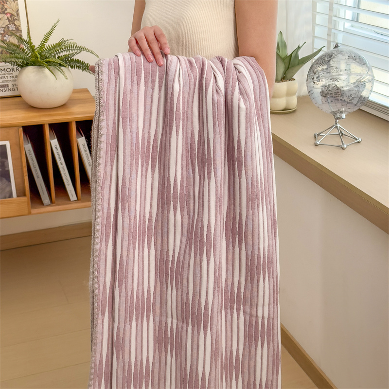 Cotton Gauze Striped Breathable Comfy Quilt - image 43