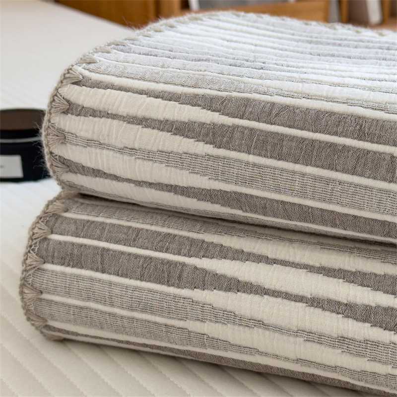 Cotton Gauze Striped Breathable Comfy Quilt - image 28