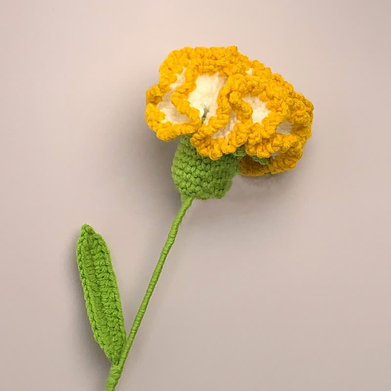Creative Handmade Knitted Crochet Carnation - image 4