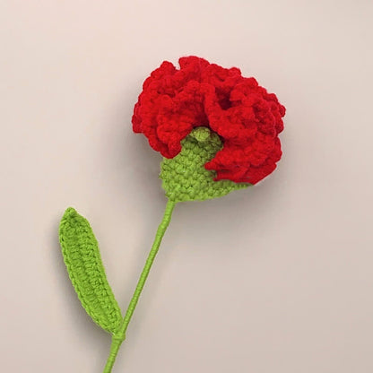 Creative Handmade Knitted Crochet Carnation - image 7