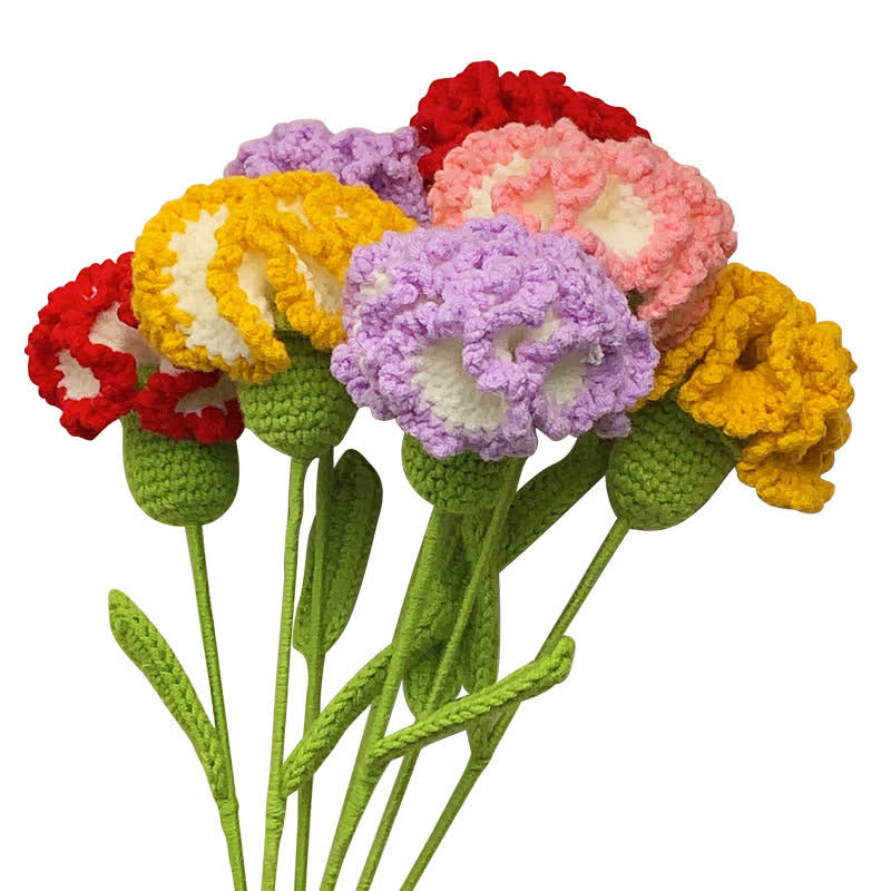 Ownkoti Handmade Knitted Crochet Carnation - image 1