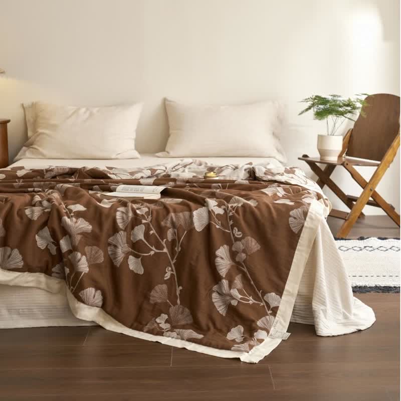 Ownkoti Ginkgo Leaf Double Layer Gauze Cotton Quilt - image 15