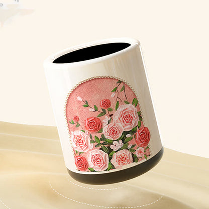 Ownkoti Elegant Rose Double Layer Durable Trash Bin - image 3