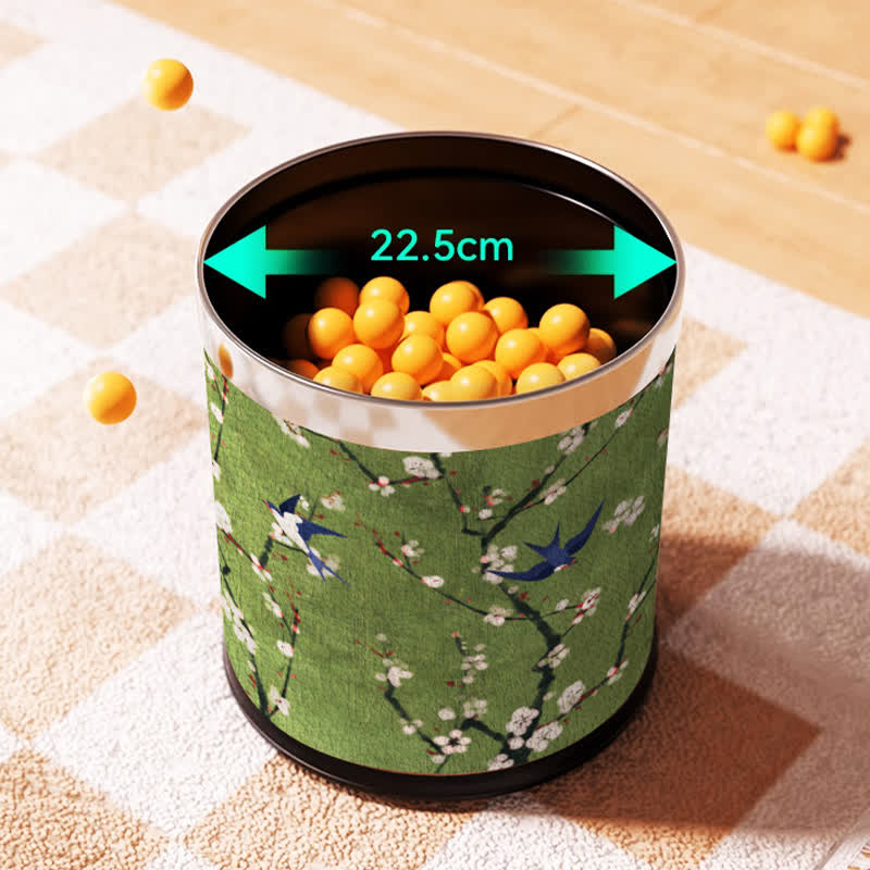 Ownkoti Vintage Floral Large Capacity Trash Bin - image 8