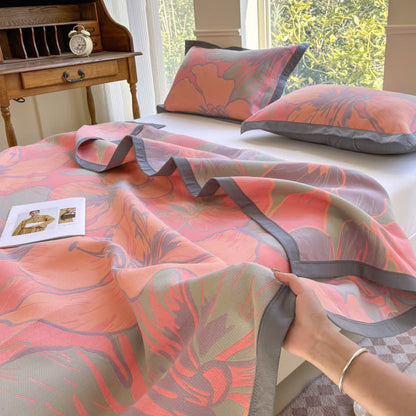 Ownkoti Lightweight Pure Cotton Bright Floral Quilt - 2pcs Pillowcases - 19" x 29" - image 0
