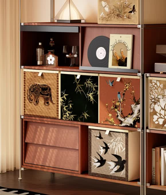 Ownkoti Vintage Oxford Cloth Foldable Cubes Organizer  - image 1