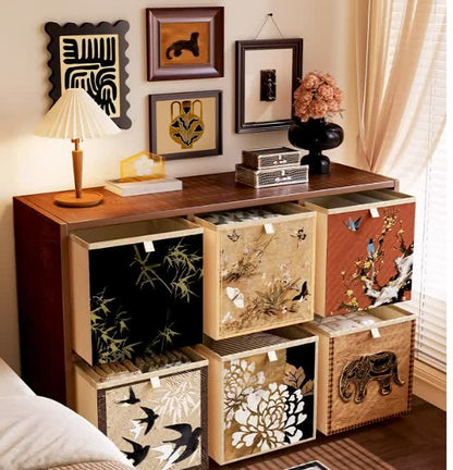 Ownkoti Vintage Oxford Cloth Foldable Cubes Organizer  - image 0