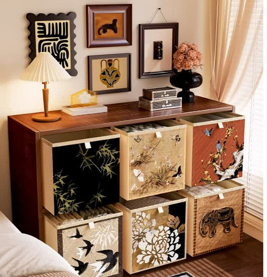 Ownkoti Vintage Oxford Cloth Foldable Cubes Organizer  - image 0