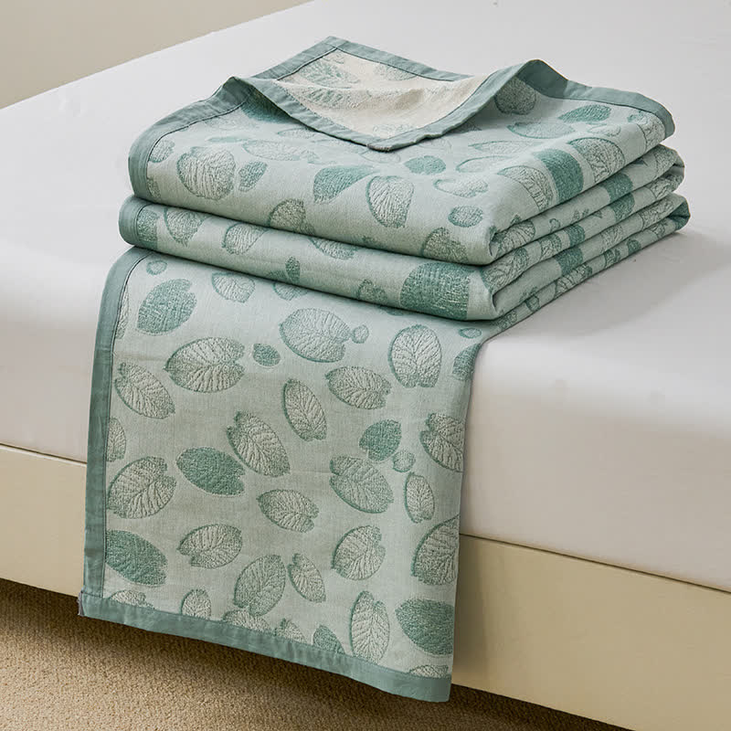 Ownkoti Refresh Leaf Cotton Gauze Lightweight Quilt - image 2
