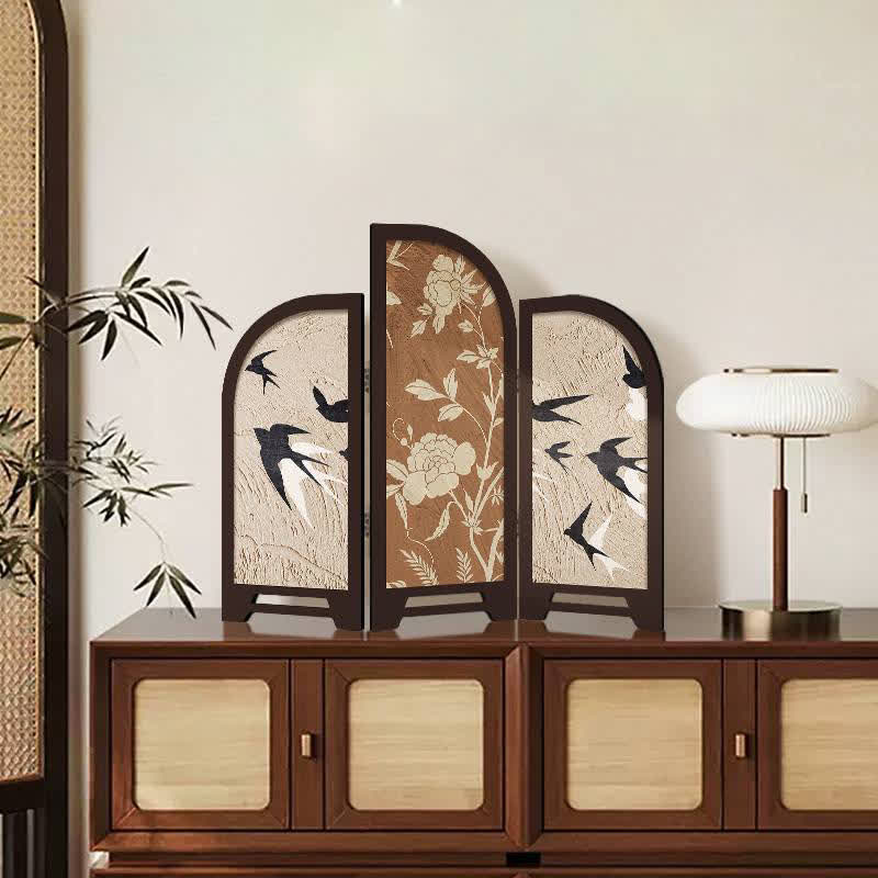 Ownkoti Foldable Screen Desktop Vintage Ornament - B - 2PCS - 16"W x 12"H - image 2