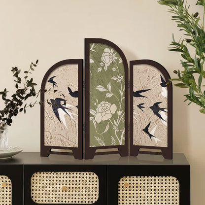 Ownkoti Foldable Screen Desktop Vintage Ornament - A - 2PCS - 16"W x 12"H - image 0