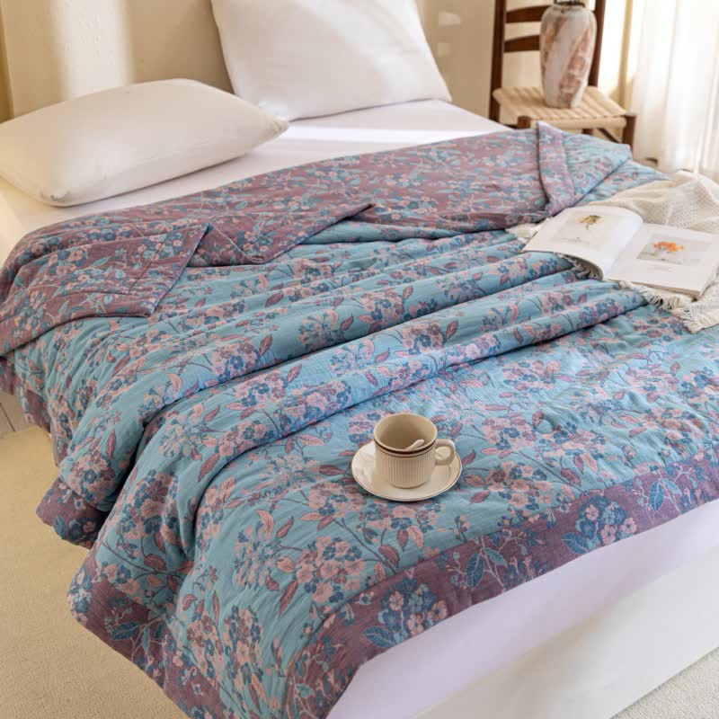 Ownkoti Yarn-dyed Cotton Double Layer Gauze Quilt