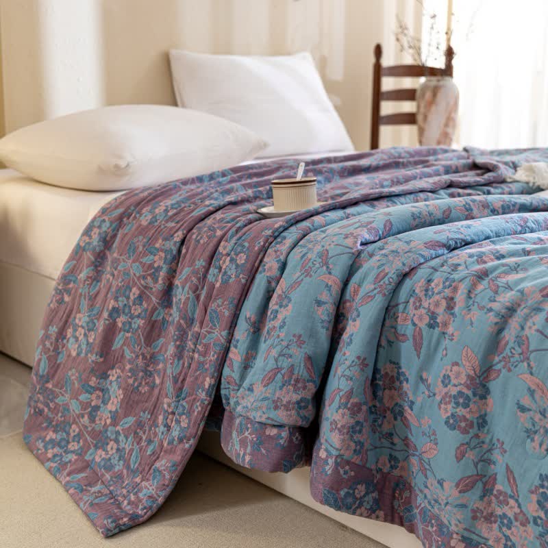 Ownkoti Yarn-dyed Cotton Double Layer Gauze Quilt