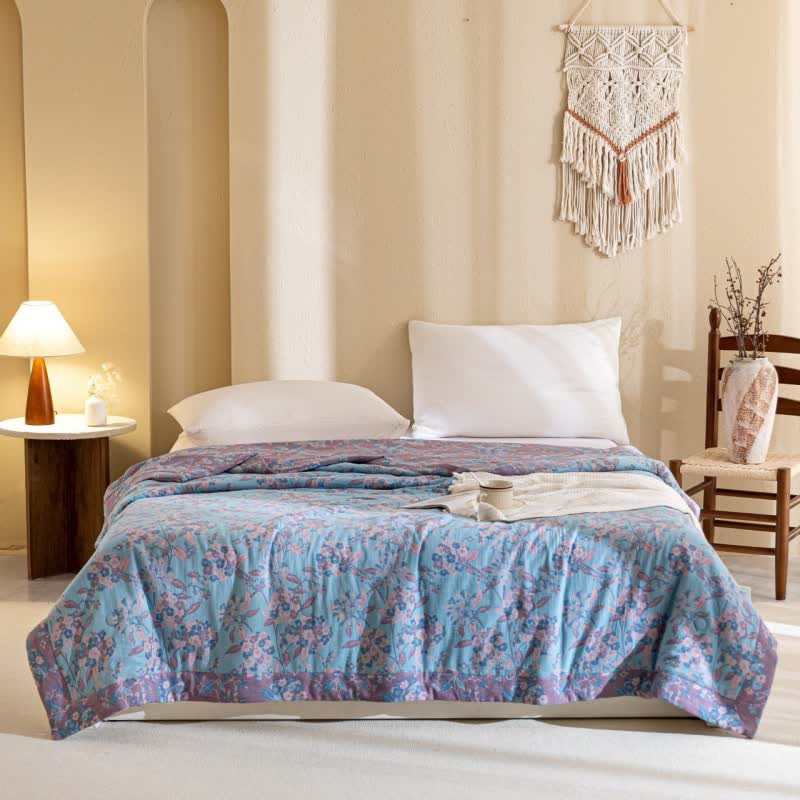 Ownkoti Yarn-dyed Cotton Double Layer Gauze Quilt