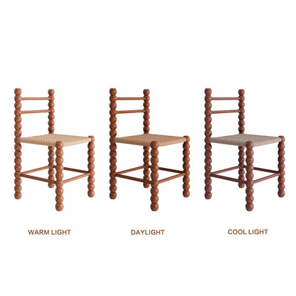 Ownkoti 2x/4x/6x Dining Room Rattan Gourd Legs Chairs