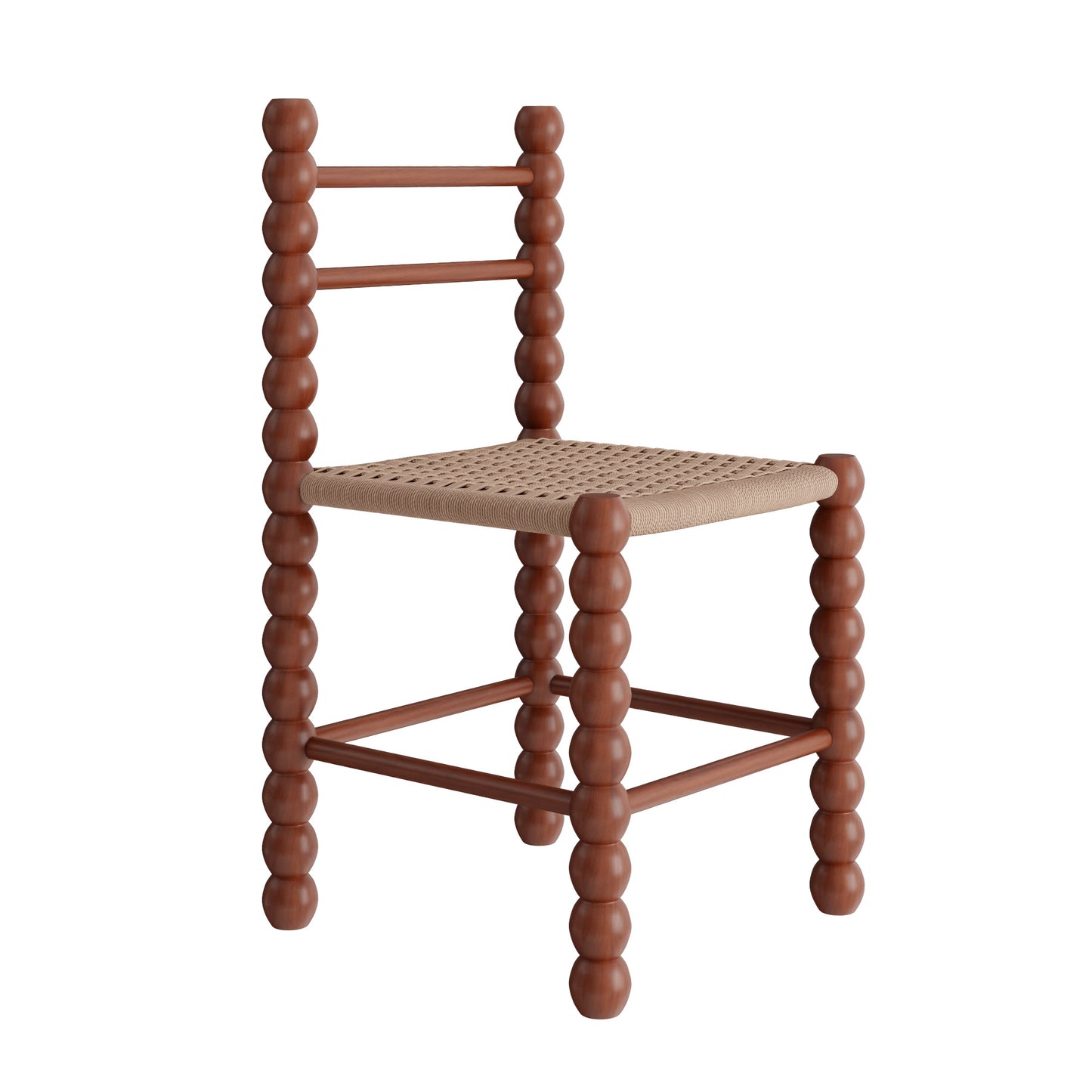 Ownkoti 2x/4x/6x Dining Room Rattan Gourd Legs Chairs