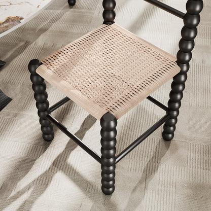 Ownkoti 2x/4x/6x Dining Room Rattan Gourd Legs Chairs