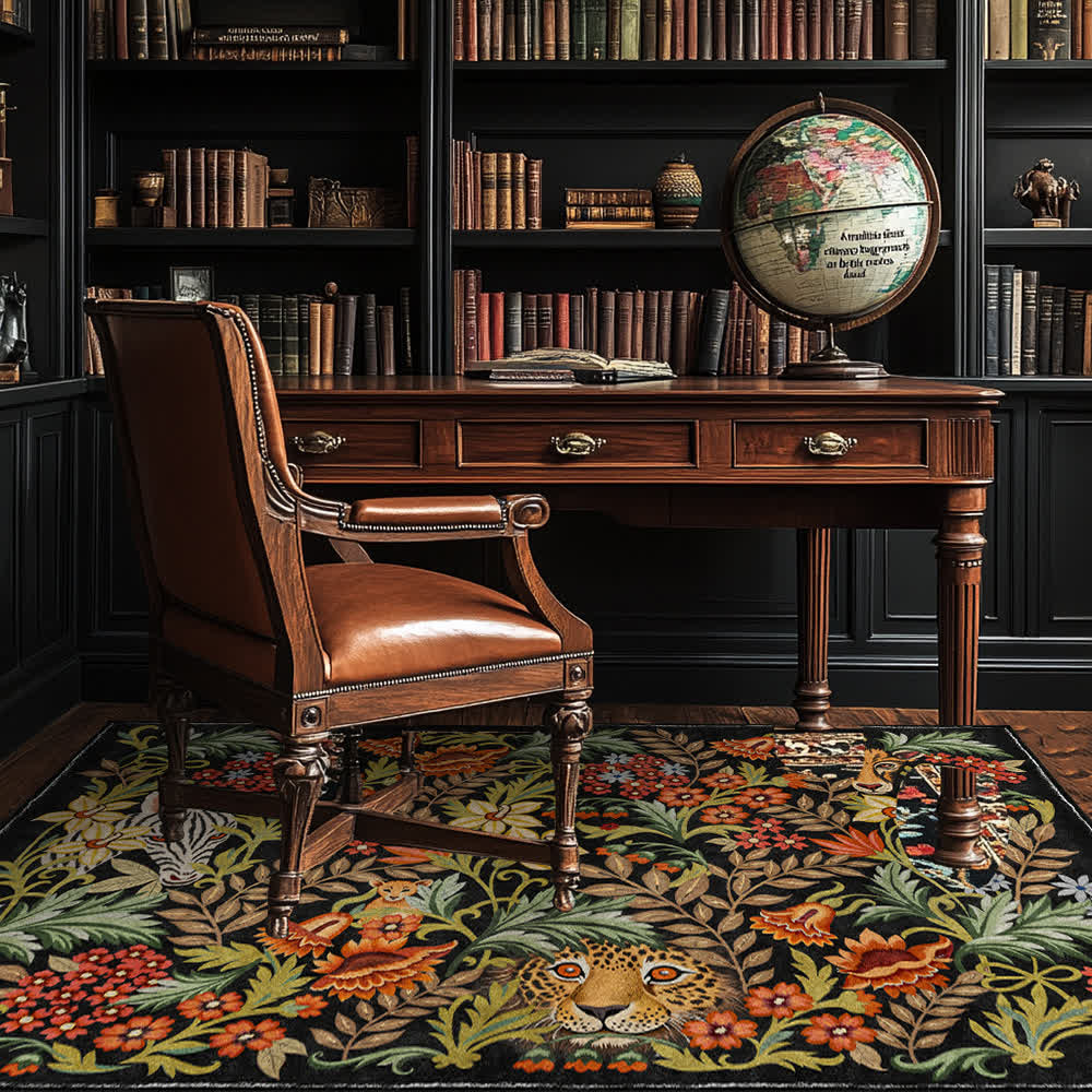 Ownkoti Tropical Jungle Washable Anti-slip Indoor Outdoor Rug - image 1