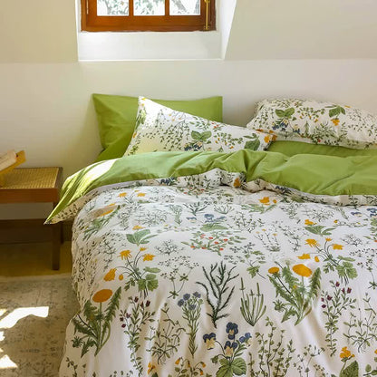 Floral Branches Cotton Bedding Set(4PCS) - image 2