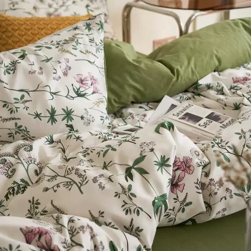 Floral Branches Cotton Bedding Set(4PCS) - image 5