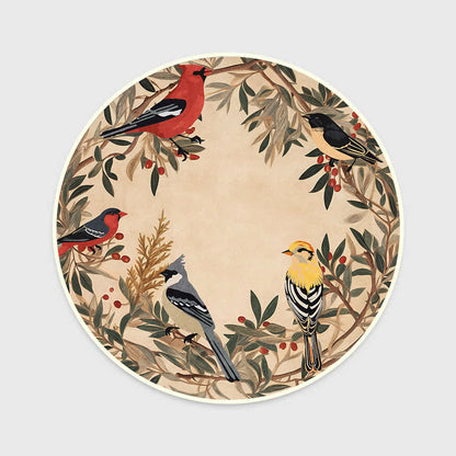 Ownkoti Round-shaped Rural Anti-slip Indoor Outdoor Rug  - 63" x 63" - image 4