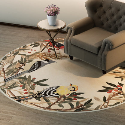 Ownkoti Round-shaped Rural Anti-slip Indoor Outdoor Rug  - image 2