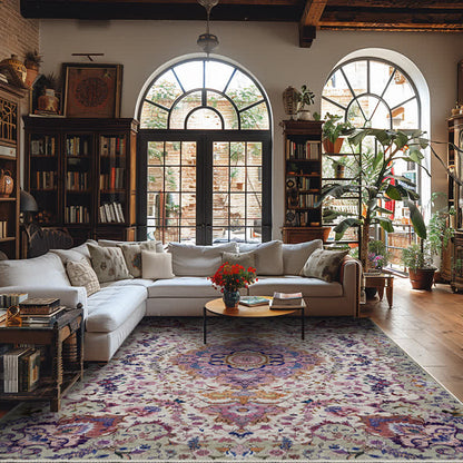 Ownkoti Persian Ethnic Style Anti-slip Decorative Area Rug