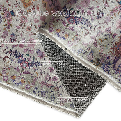 Ownkoti Persian Ethnic Style Anti-slip Decorative Area Rug