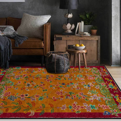 Ownkoti Retro Garden Foldable Anti-slip Area Rug