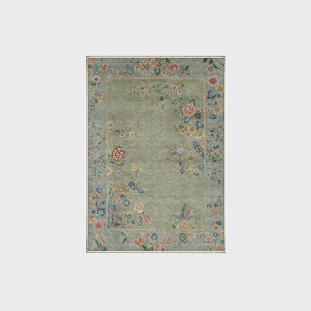 Ownkoti Foldable Refresh Floral Anti-slip Area Rug