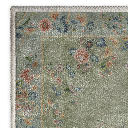 Ownkoti Foldable Refresh Floral Anti-slip Area Rug