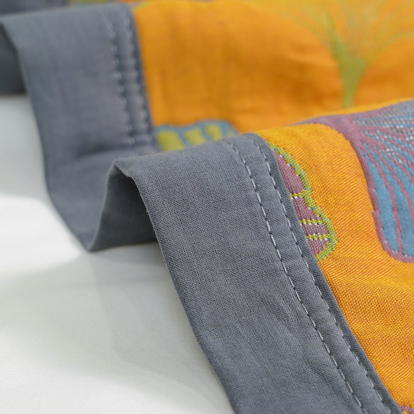 Ownkoti Ginkgo Leaf Pattern Cotton Reversible Quilt - image 10