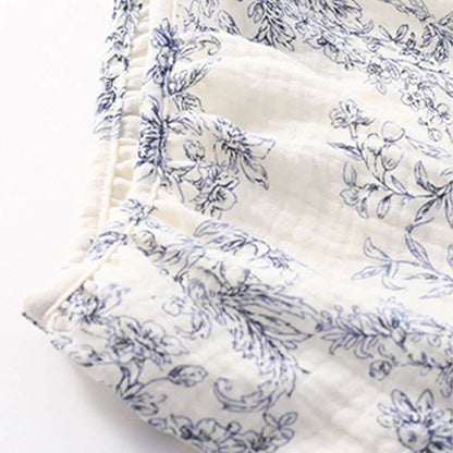 Ownkoti Country Style Padded Tie Nightgown with Pocket - image 6