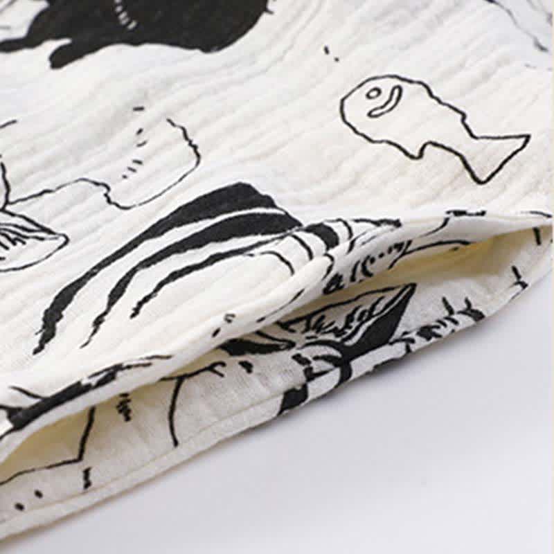 Ownkoti Country Style Padded Tie Nightgown with Pocket - image 7