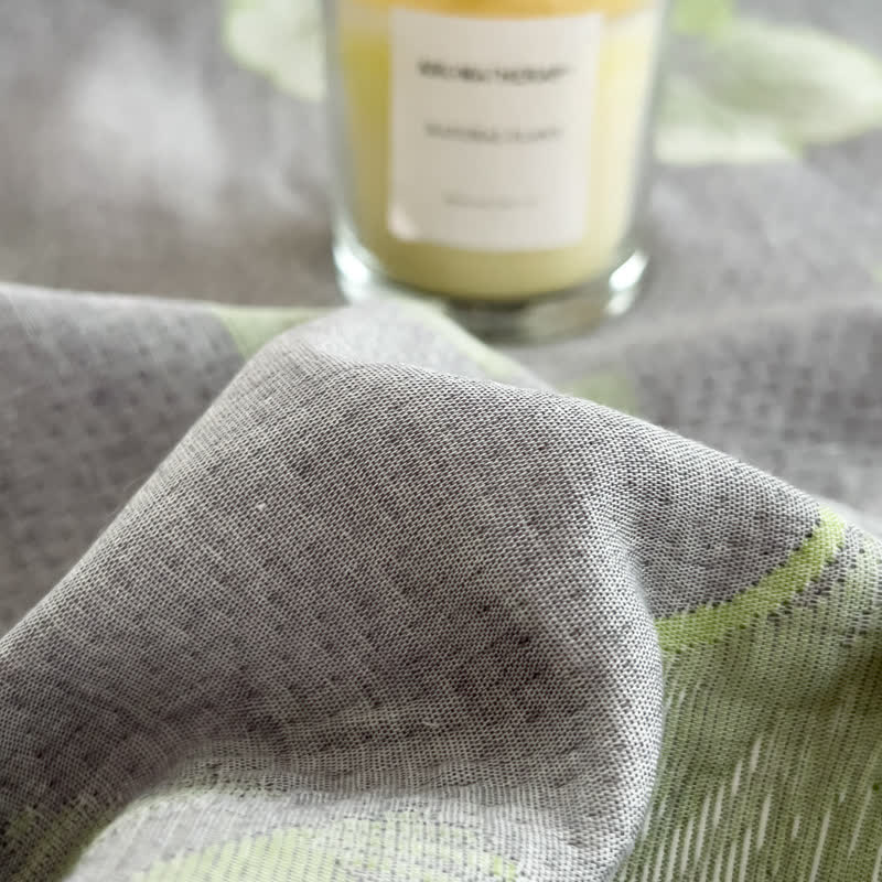 Ownkoti Ginkgo Leaf Cotton Layers Gauze Reversible Coverlet - image 4