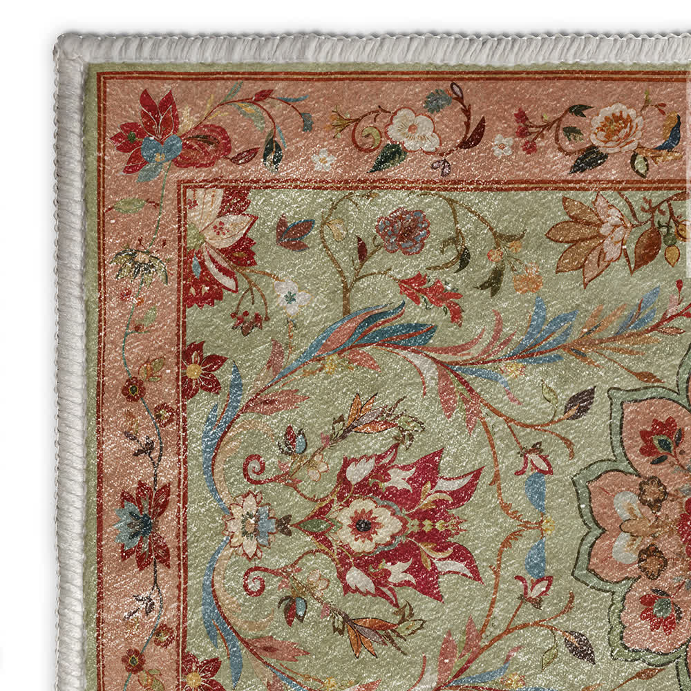 Floral Ethnic Foldable Anti-slip Area Rug - image 3