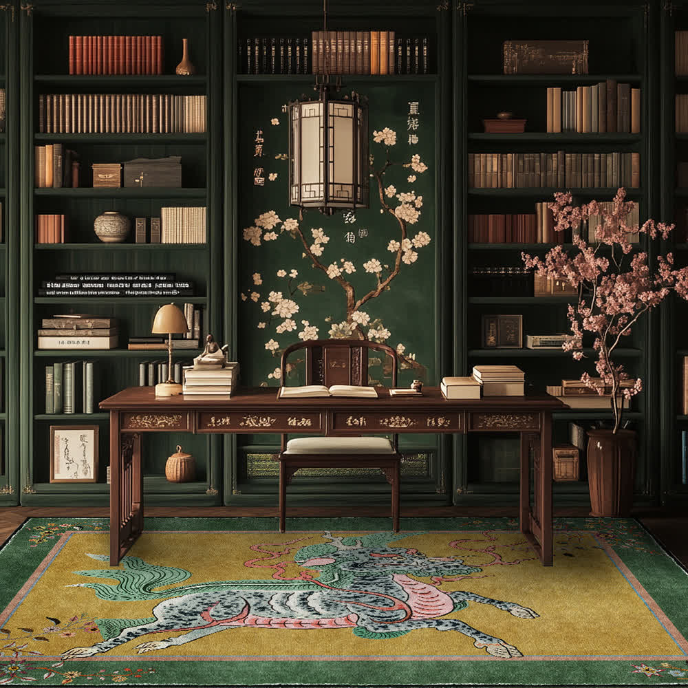 Ownkoti Oriental Retro Kirin Washable Soft Area Rug - image 10