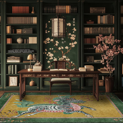 Ownkoti Oriental Retro Kirin Washable Soft Area Rug - image 10