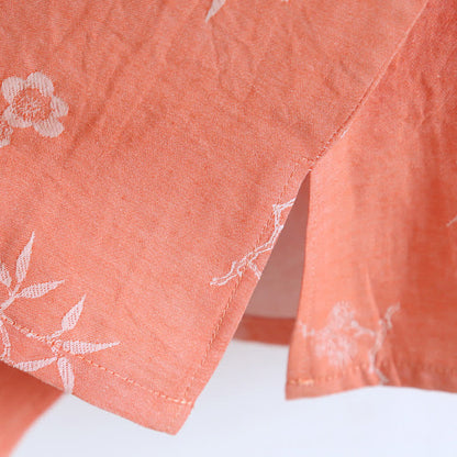 Ownkoti Vintage Cotton Yarn-dyed Jacquard Long Sleeve Loungewear