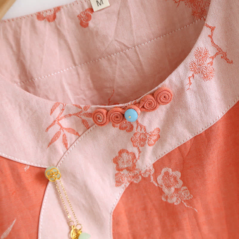 Ownkoti Vintage Cotton Yarn-dyed Jacquard Long Sleeve Loungewear