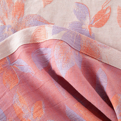 Ownkoti Vintage Yarn-dyed Cotton Round Neck Nightdress