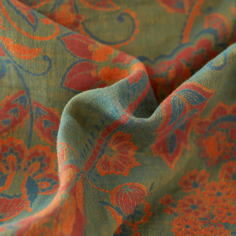 Ownkoti Floral Cotton Gauze Yarn-dyed Coverlet Set(3PCS) - image 5