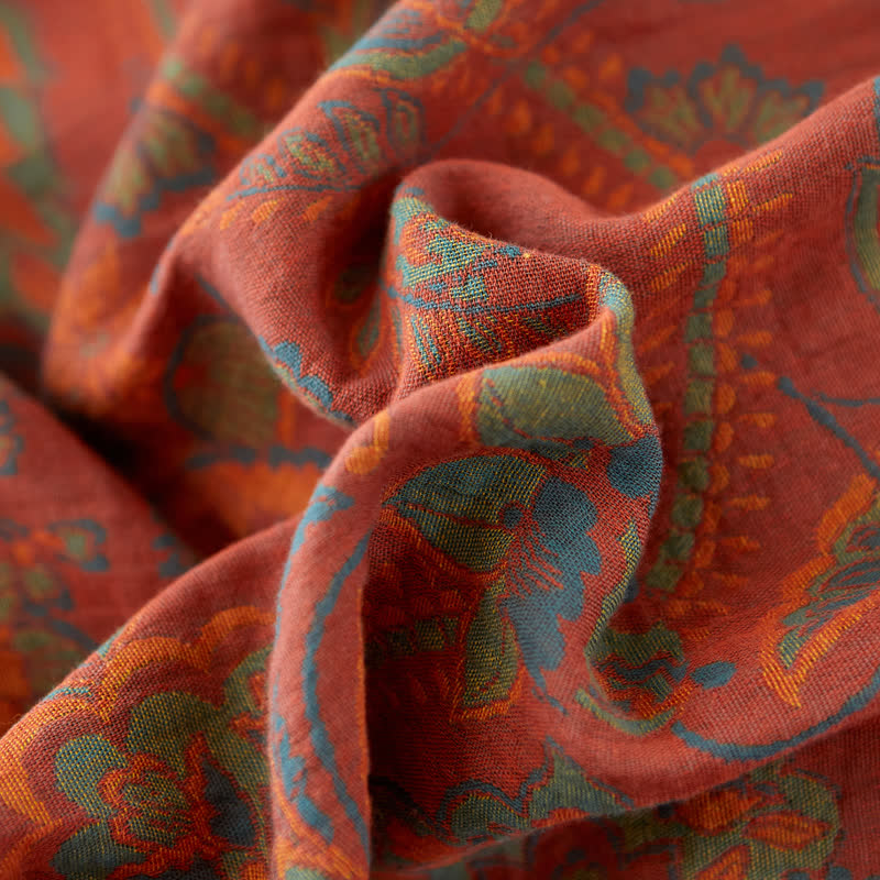 Ownkoti Floral Cotton Gauze Yarn-dyed Coverlet Set(3PCS) - image 6