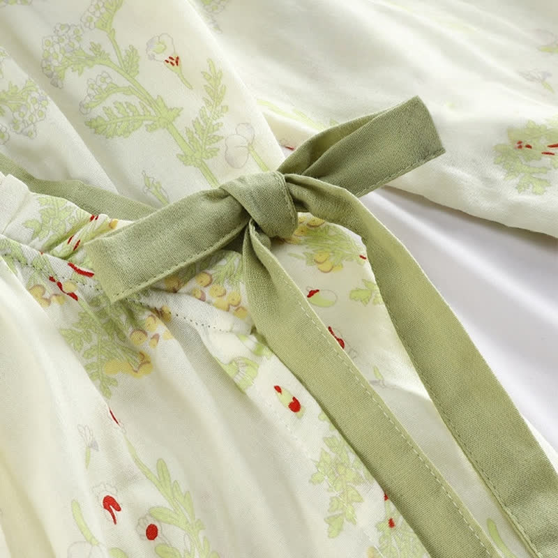 Ownkoti Long-sleeved Cotton Gauze Kimono Nightdress - image 2