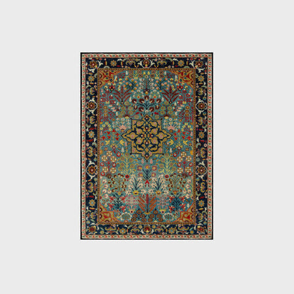 Ownkoti Bohemian Floral Anti-slip Indoor Outdoor Rug