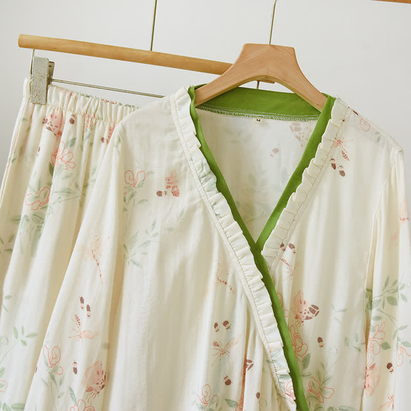 Ownkoti Bamboo Fiber Rustic Pajama Set